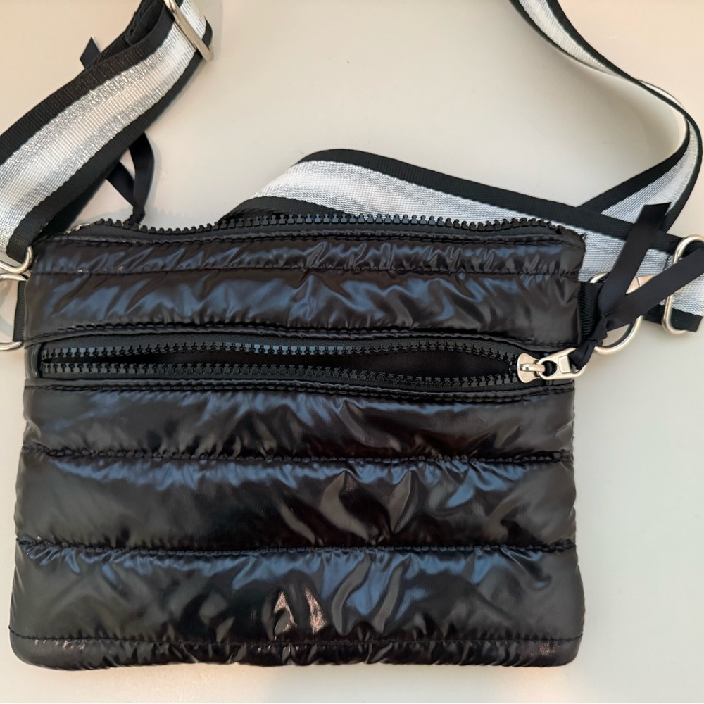 Lemonbella Black Puffer Crossbody Bag
